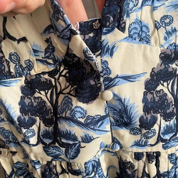 🆕Senlis Women Valentine Button Front Mulvari Floral Puff Sleeve Maxi Dress XS🆕 - Picture 6 of 16